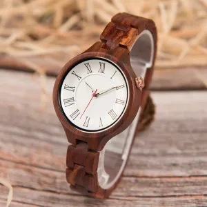 Selenge - Red Sandalwood Minimal Watch