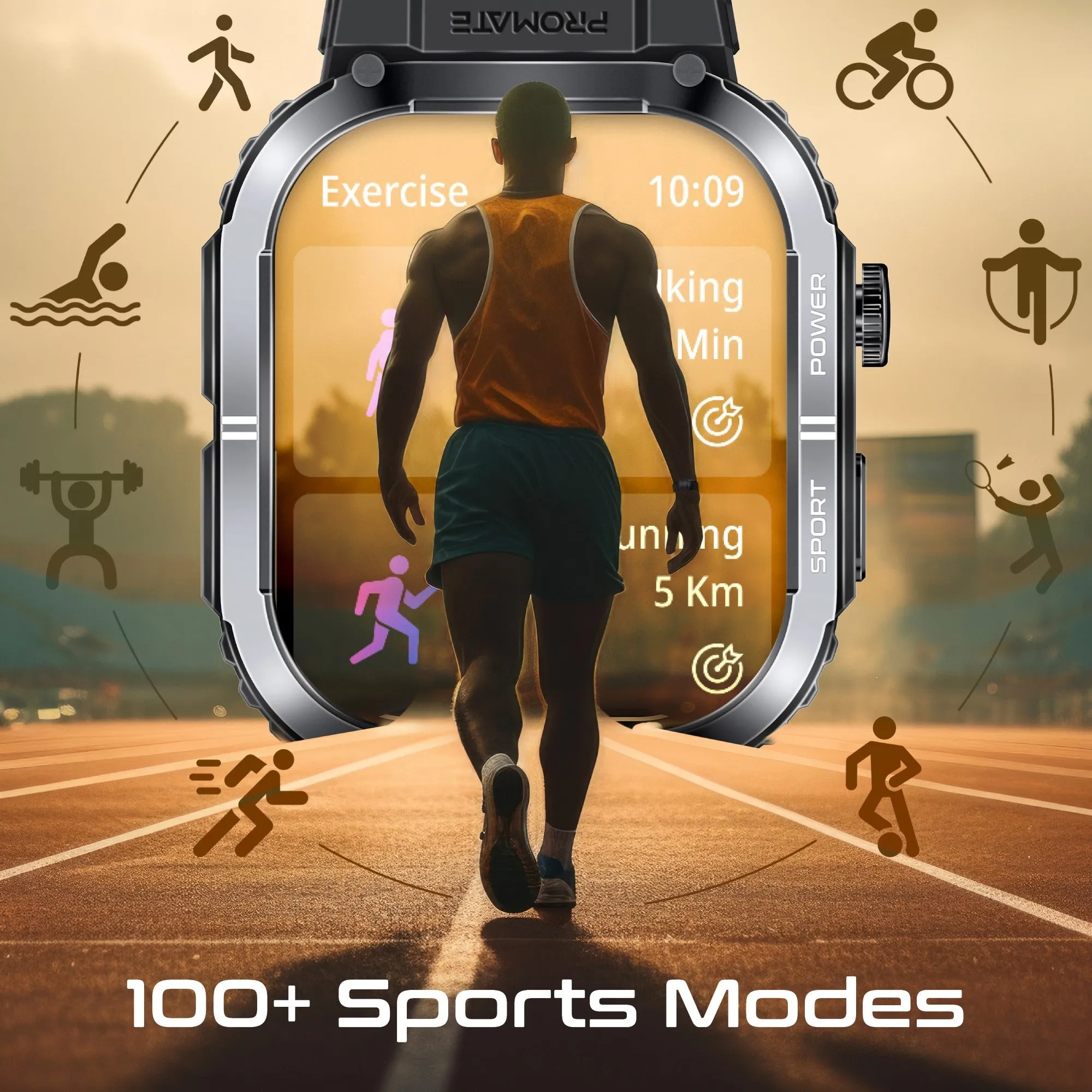 SportFit™ Tough-Built Smartwatch with BT Calling