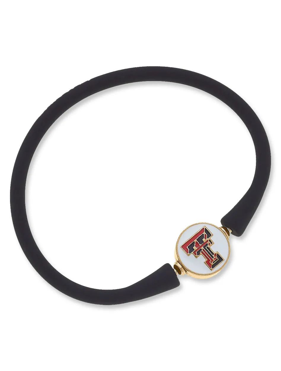 Texas Tech Double T Enamel Silicone Bali Bracelet