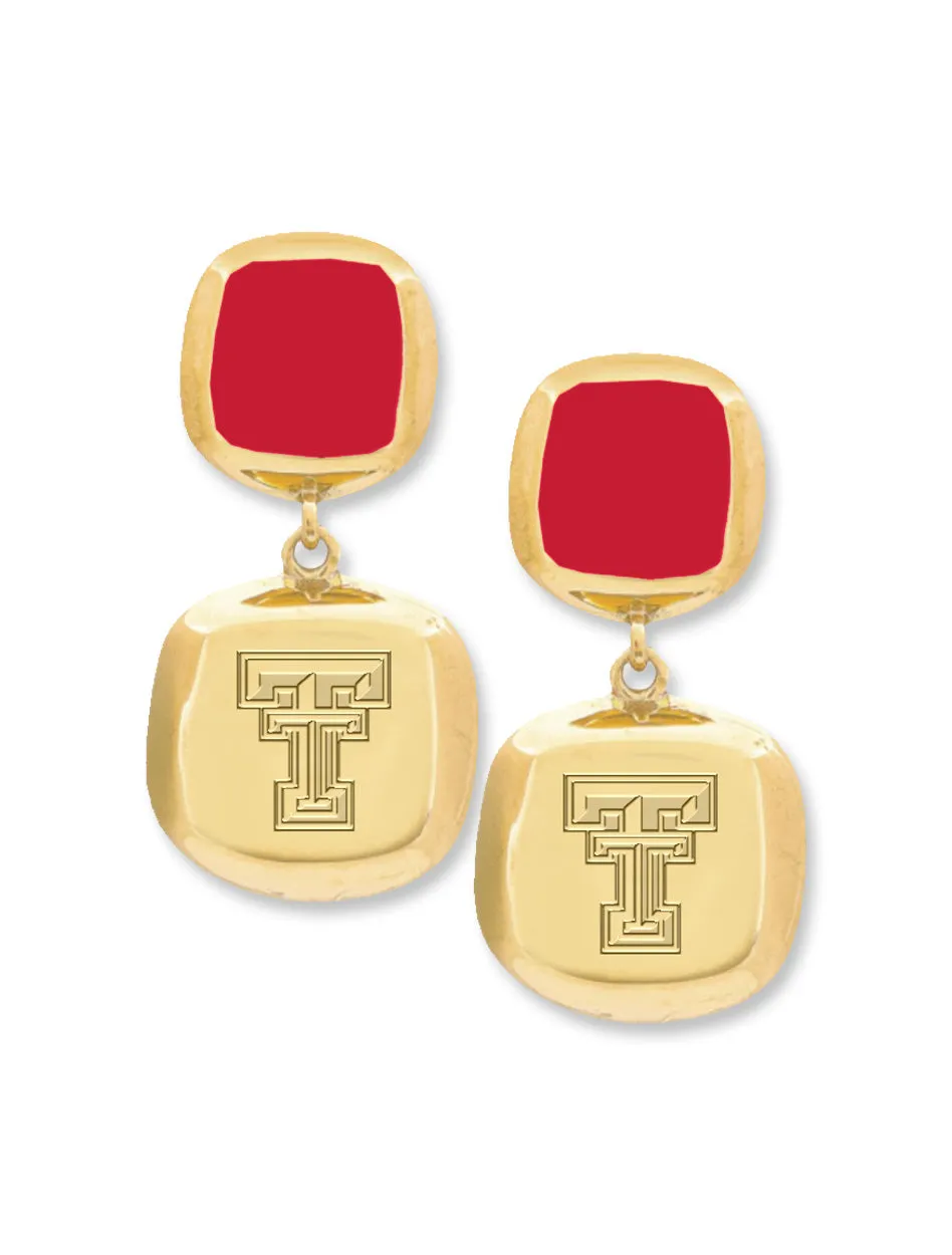 Texas Tech Double T "Benji" Earrings