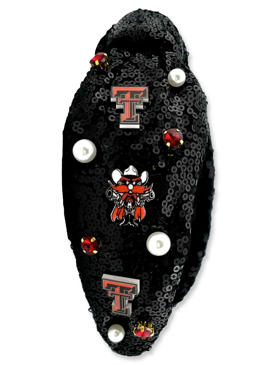 Texas Tech Double T "Raider Red Sequins" Headband