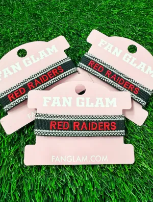 Texas Tech "Red Raiders Friendship" Team Color Woven Bracelet