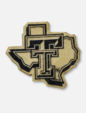 Texas Tech Red Raiders Texas Tech Pride Logo Wooden Lapel Pin