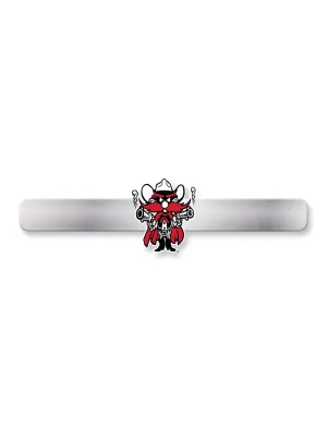 Texas Tech Silver Raider Red Tie Bar