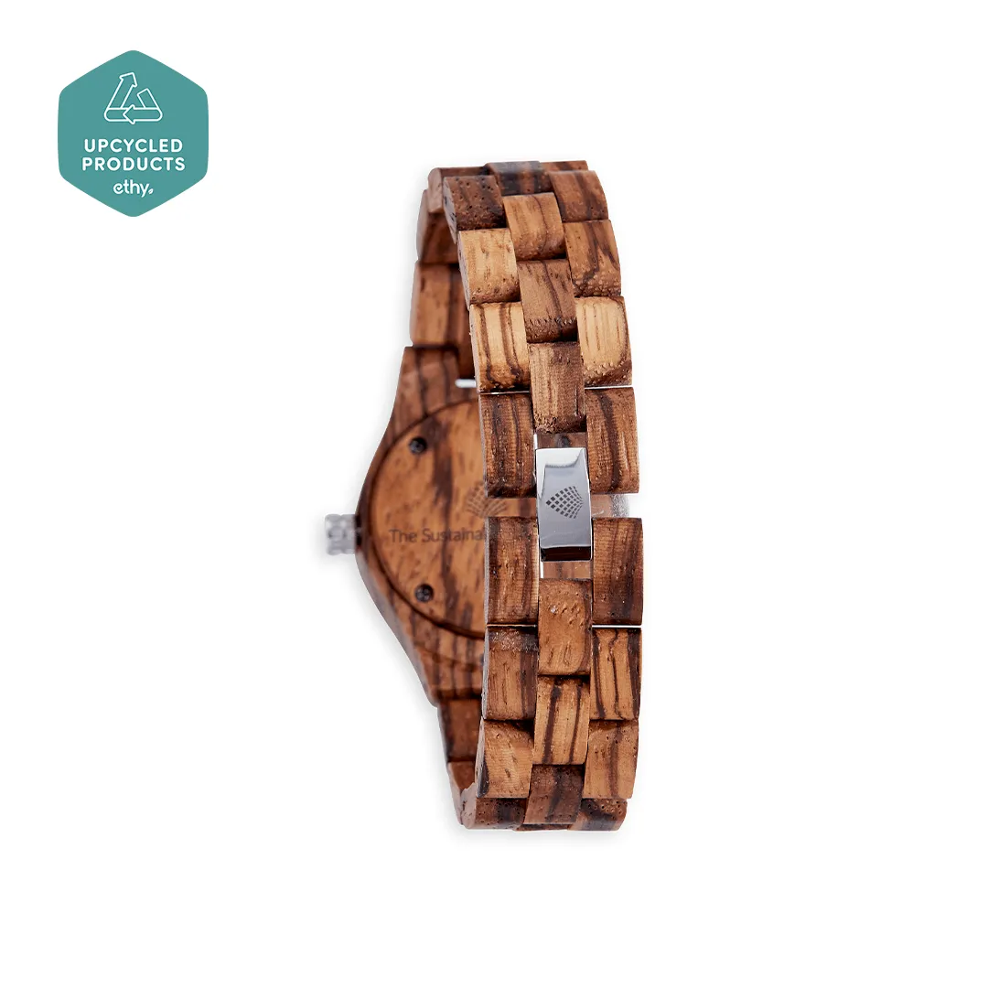 The Pine Women's Vegan Wooden Watch| Brown