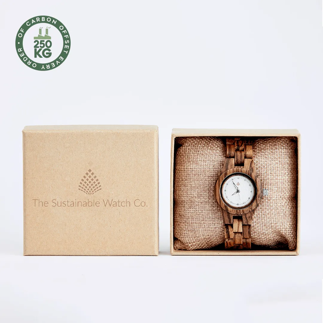 The Pine Women's Vegan Wooden Watch| Brown