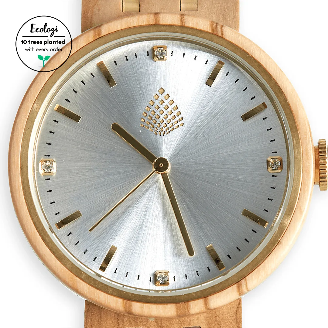 The Teak Vegan Wooden Watch | Beige