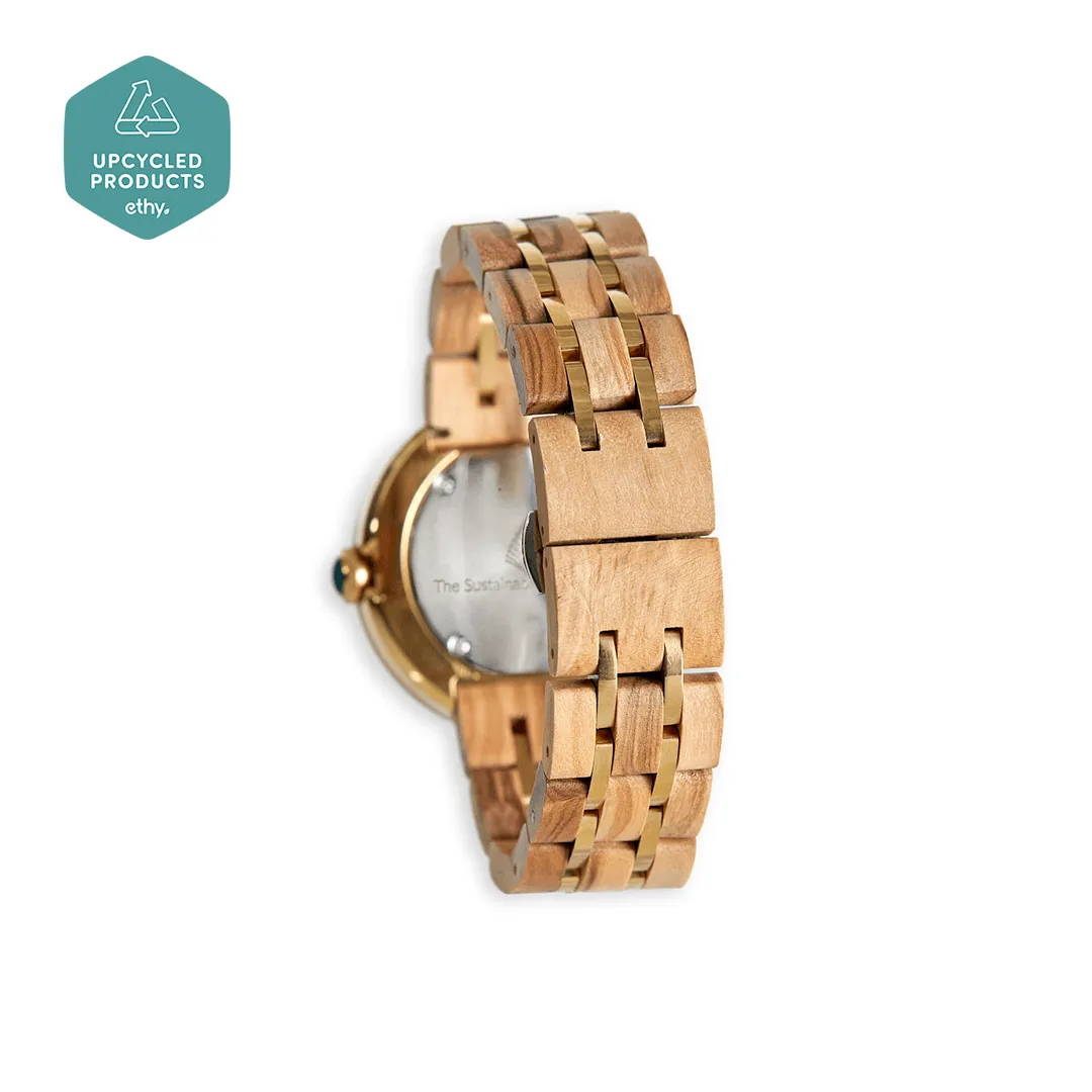 The Teak Vegan Wooden Watch | Beige