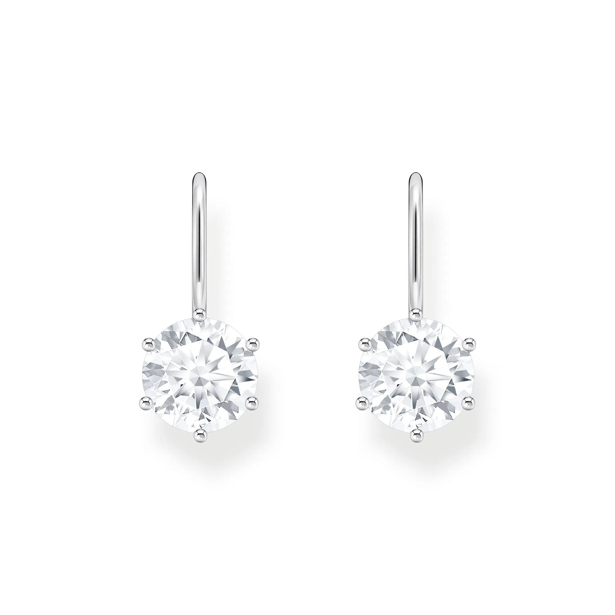 THOMAS SABO Earrings with white zirconia - silver