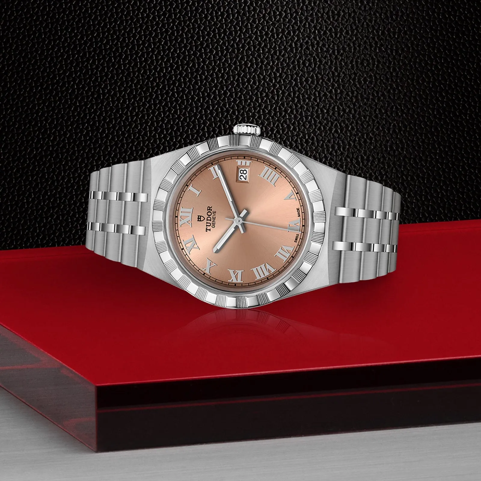 TUDOR Royal 38mm Case, Salmon Dial, Steel Bracelet (M28500-0007)