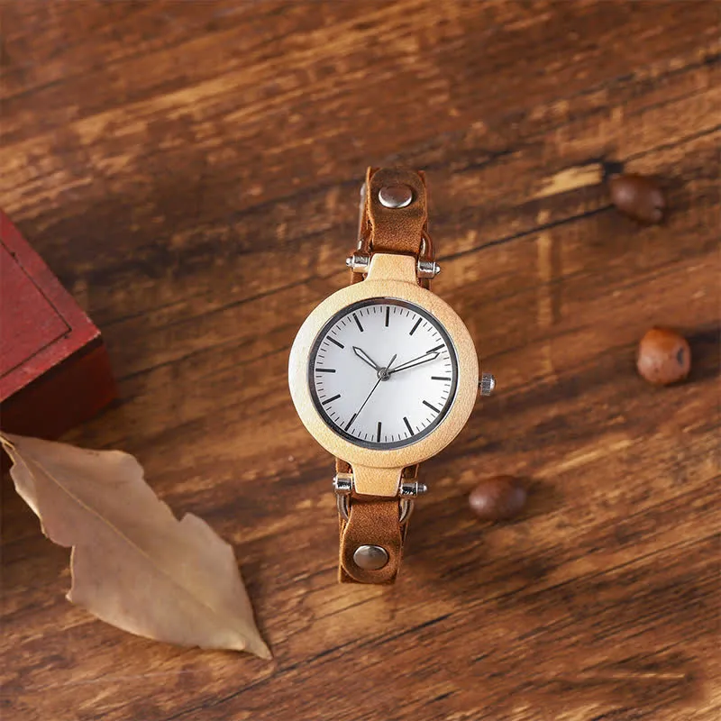 Women's Elegant Lightweight Natural Wooden Watch