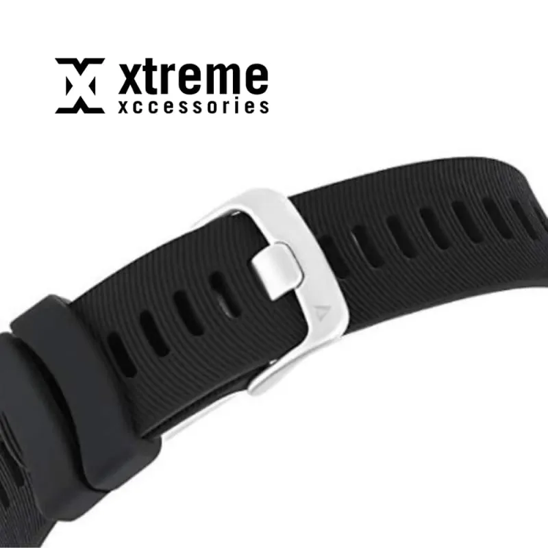 Xtreme Xccessories Waterproof 20mm Silicone Strap for Garmin Forerunner 245, 645, Vivoactive 3, Vivomove, Venu & More Vivomove Style - Black