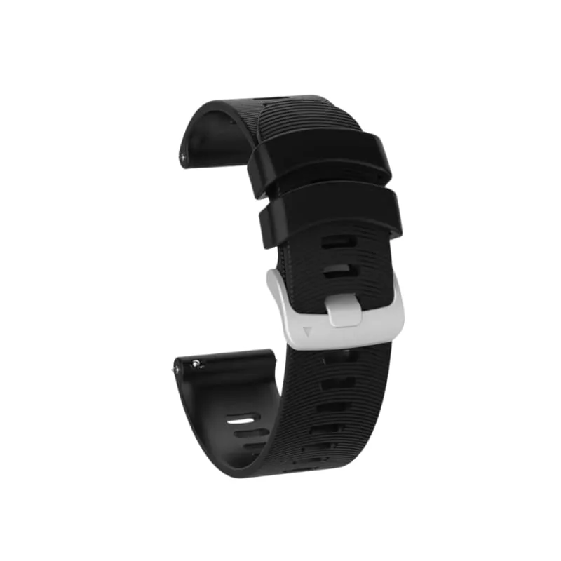 Xtreme Xccessories Waterproof 20mm Silicone Strap for Garmin Forerunner 245, 645, Vivoactive 3, Vivomove, Venu & More Vivomove Style - Black